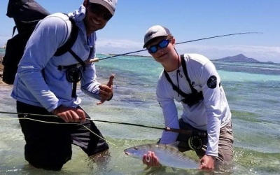 fly fishing young fisherman